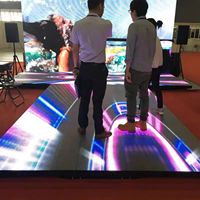 Écran LED interactif de sol de danse pour location intérieure P3.91 P4.81 500x1000mm, affichage LED couleur haute qualité pour maison, taxi, voiture, Wi-Fi