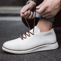 Nouvelles chaussures décontractées légères à lacets pour hommes, avec design respirant à côtes – Chaussures de sport grandes tailles pour hommes