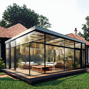 <span class=keywords><strong>Cerramiento</strong></span> de Patio con Techo Plano Aislado e Impermeable, Extensión de Jardín con Vidrio Templado - Product Image 2