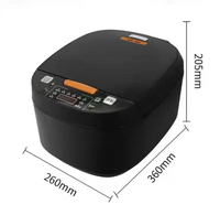 Olla Arrocera Inteligente de 5L, Pantalla Táctil LCD Digital, Olla Antiadherente, Venta al por Mayor OEM para el Hogar