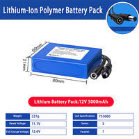 Paket Baterai Lithium Semi-Solid State 12V 5000mAh yang Dapat Diisi Ulang - 1200 Siklus Daya Cadangan Andal untuk Peralatan Kecil 21700