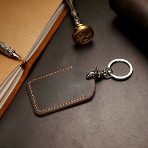 Nouveau porte-clés en cuir véritable pour bus et voiture, étui pour carte d'identité, porte-clés en cuir pour carte de campus - Product Image 4