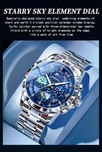 Montre de luxe de marque haut de gamme pour homme, étanche, avec affichage de la date et du jour, montre de sport pour homme, montre à quartz, Relogio Masculino - Product Image 4