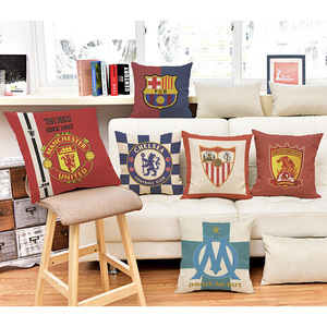 Cojín Decorativo Ultra Suave de Terciopelo de Poliéster con Logotipo de Equipo de Fútbol Personalizable, Moderno y Minimalista, <span class=keywords><strong>Real</strong></span> <span class=keywords><strong>Madrid</strong></span> Brasil - Product Image 1
