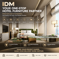 IDM Factory Mobilier de Luxe pour Chambres d'Hôtel Ensemble de Chambre King-Size Blanc au Design Moderne avec Lit en Bois Massif pour Hôtels 3-5 Étoiles à Dubaï