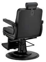 Fauteuil de Barbier Professionnel Gris Robuste pour Salon de Coiffure