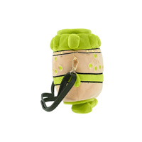 Tas Selempang Plush Bentuk Ember Desainer Khusus untuk Wanita, Tas Messenger Dompet Unik dengan Tali yang Dapat Dilepas