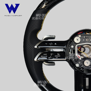 Volant en fibre de carbone avec éclairage LED adapté aux Mercedes-Benz A45 C63 C43 E53 E63 G63 G500 G55 <span class=keywords><strong>AMG</strong></span> <span class=keywords><strong>GT</strong></span> S63 GLE63 GLA45 W223 - Product Image 5
