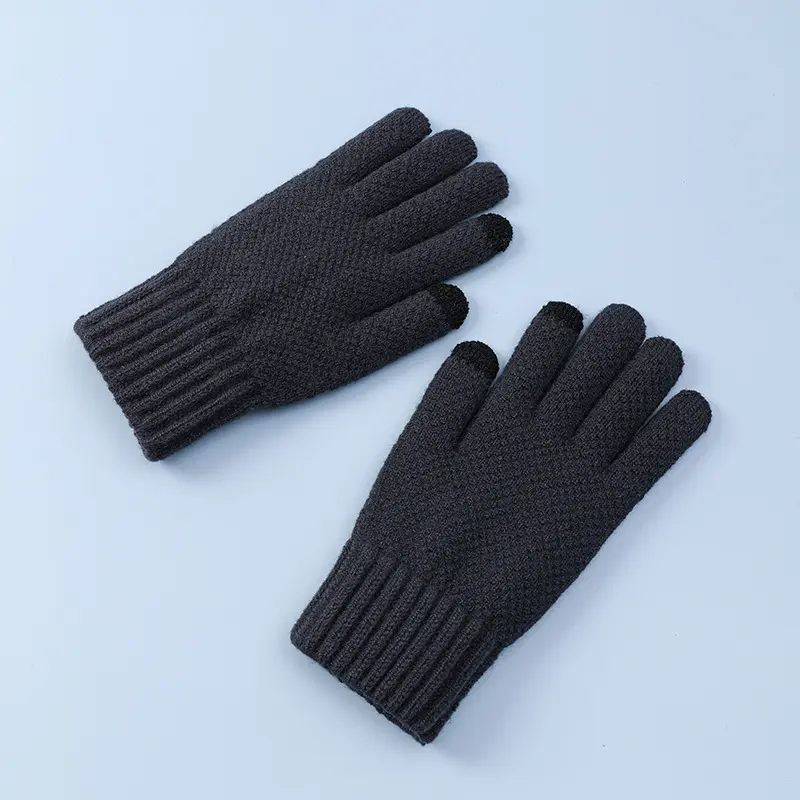 Herbst-und Winter handschuhe für Herren Stricken Touchscreen Kalt beständige Lauf-und Reit handschuhe für den Außenbereich