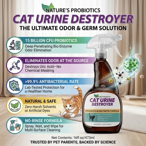 <span class=keywords><strong>Spray</strong></span> Elimina Odori per Animali Domestici OEM Personalizzato 15B CFU Probiotico Bio-Enzimatico per Urina di Gatto, per Tappeti e Pavimenti Senza Risciacquo - Product Image 1