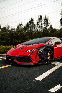 ชุดแต่งคาร์บอนไฟเบอร์แบบติดตั้งเอง รุ่น LP580 LP610 สไตล์ DW ชุดแต่งกันชนหน้า/หลังแบบอัพเกรด ชุดแต่งไวด์บอดี้ - Product Image 4
