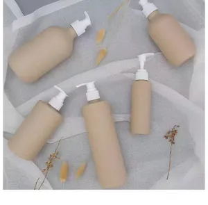 Bouteille en plastique à pompe cylindrique vide personnalisée de 100 ml, 300 ml, 500 ml pour lotion, shampoing, gel douche, savon liquide pour les mains, crème pour le visage - Product Image 5