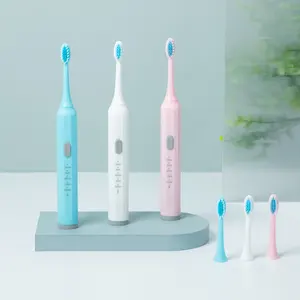 للبيع بالجملة فرشاة أسنان إلكترونية مخصصة قابلة لإعادة الشحن للبالغين لتنظيف الأسنان عن طريق الفم مع 6 زوايا