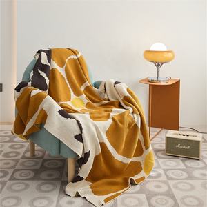 ผ้าห่มถักผ้าฝ้าย100% ลายดอกไม้สไตล์เกาหลีสำหรับตกแต่งบ้านสี<span class=keywords><strong>สด</strong></span> - Product Image 3