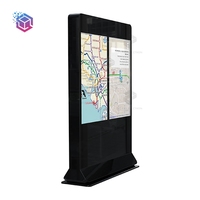 Affichage numérique LCD double face durable pour intérieur |   Écran d'affichage publicitaire intelligent avec protection contre la poussière et la corrosion