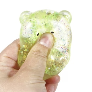 Jouet en caoutchouc TPR qui brille dans le noir, ours en peluche, couleurs assorties, pour enfants de 5 à 7 ans, pour Halloween, Noël, les fêtes - Product Image 4