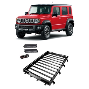 อุปกรณ์ตกแต่งภายนอกรถยนต์ TELLIKA อินเดีย สำหรับรถ <span class=keywords><strong>Suzuki</strong></span> Jimny รุ่นใหม่ ปี <span class=keywords><strong>2023</strong></span> 2024 5 ประตู  ทำจากอะลูมิเนียม พร้อมชุดไฟ LED  แร็คหลังคาสำหรับบรรทุกสัมภาระ - Product Image 1