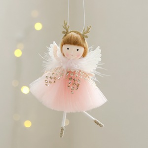 Ornements suspendus Fille Ange de Noël 2026, Pendentifs Poupées Ange pour Arbre de Noël, pour Fêtes de Noël et Nouvel An - Product Image 2