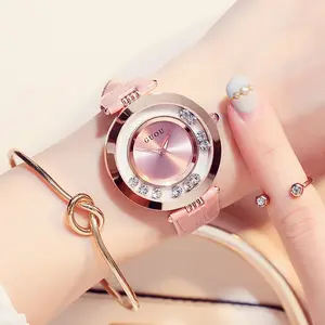 GUOU 8039 Glitter Diamond Watch Women Watches Luxury Rhinestone Women's Watches Rose Gold Ladies Clock saat relogio reloj mujer