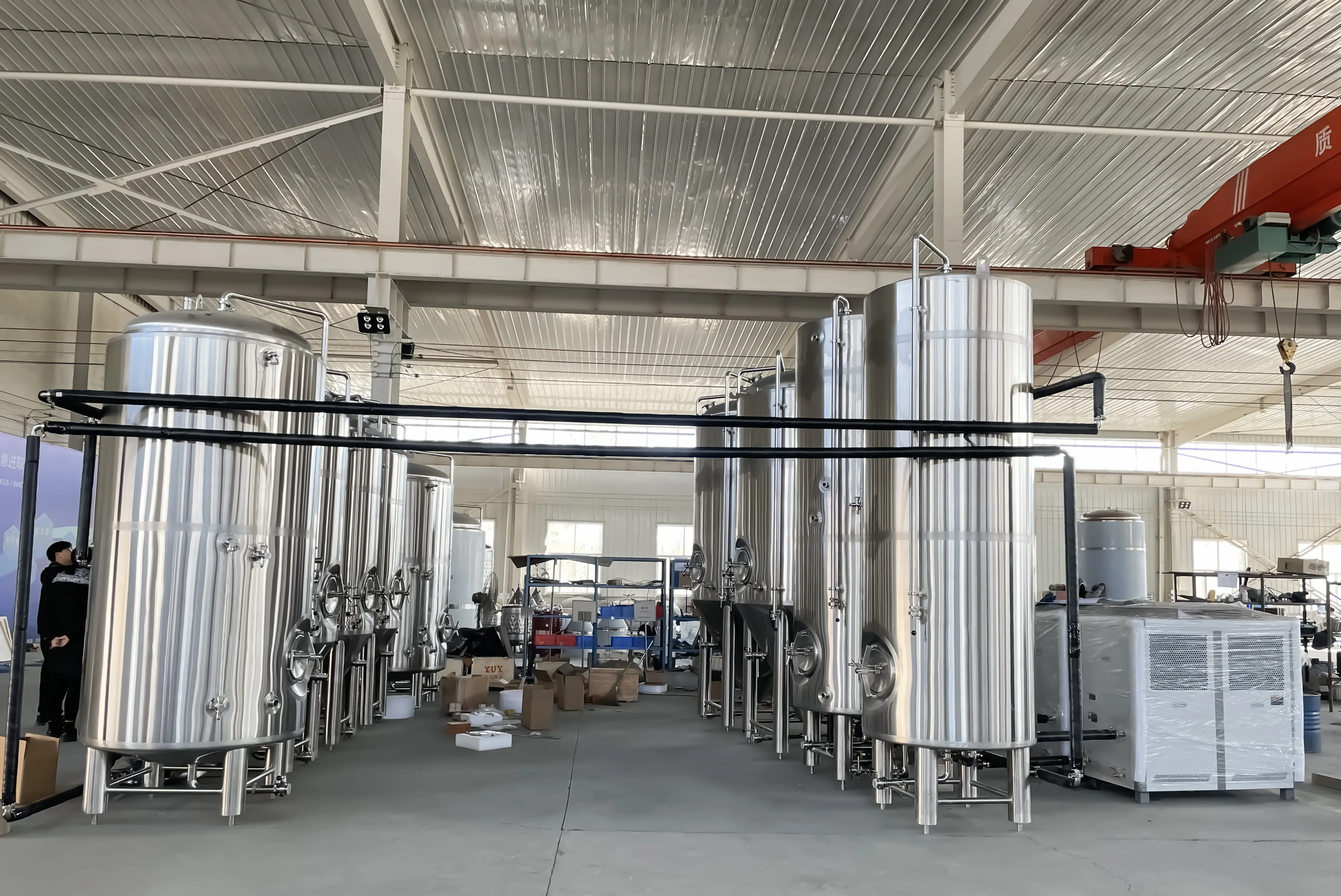 CARRY BREWTECH conical storage stainless tank for fermentation jacketed ss unitank fermentation vessel fermenterStainless Steel