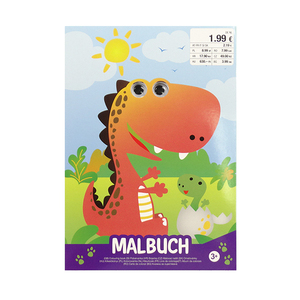 Divertente Design Morbido Della Copertura A5 Libri <span class=keywords><strong>Da</strong></span> Colorare di <span class=keywords><strong>Dinosauro</strong></span> Giocattoli di Disegno Per I Bambini Con Occhi di Plastica - Product Image 1