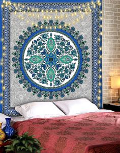 <span class=keywords><strong>Tapisserie</strong></span> murale personnalisée à motif mandala, décoration murale pour la maison, soleil et lune noirs et blancs, <span class=keywords><strong>tapisserie</strong></span> murale de tarot pour la décoration murale - Product Image 6