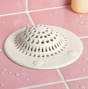 Filter Anti-clogging Deodorant Beige Kitchen Sewer Hair Filter Silicone Reusable Hair Filter Pad Hair Catcher - Product Image 5