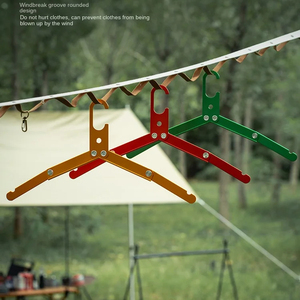 Cintre pliable en alliage d'aluminium, cintre portable ultra léger antidérapant pour le camping en plein air, les voyages d'affaires et les excursions en voiture - Product Image 6