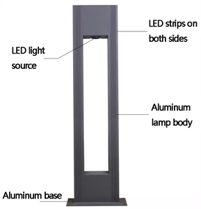 Đèn Led Nhôm Chất Lượng Cao Cho Lối Đi Sân Vườn Đèn Sân Cỏ Đèn Cột Dây Trang Trí Ngoài Trời Cho Sân Lối Đi Cảnh Quan - Product Image 3