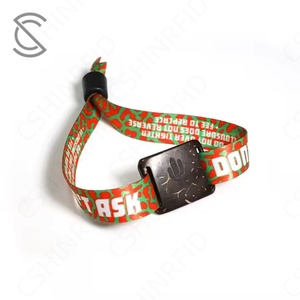 Bracelet NFC réglable en polyester RPET fait main, certifié écologique, coquille de noix de coco, puces NTAG213/216, ISO 14443A, carte de membre - Product Image 2