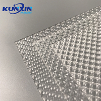 Diffuseur de lumière Micro LED, couverture optique en PMMA prismatique, feuille acrylique en gros
