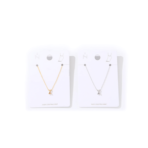 Tobillera de Acero Inoxidable con Letra X, Diseño Minimalista, Joyería Fina para Mujer - Product Image 2