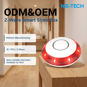 Sirène intelligente Z-Wave série 800 en gros, boîtier de sirène 120 dB, <span class=keywords><strong>alarme</strong></span> sonore puissante, alerte lumineuse LED, certifiée ETL FCC, compatible avec Ring et SmartThings - Product Image 1