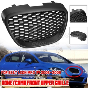 Parrilla Delantera de Malla de Panal para SEAT LEON MK2 1P1 2006-2009 BPPPGR36, Parrilla de Carreras para Parachoques Delantero de Coche - Product Image 1