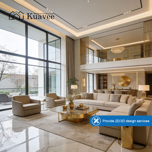 KUAVEE Solution de conception de matériaux de construction à guichet unique, services de conception d'intérieur de projet de villa, <span class=keywords><strong>dessin</strong></span> 2D, conception 3D, schéma - Product Image 1