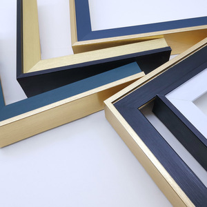 Aluminum Alloy <b>Frame</b> Line 4730 30x47mm 9mm Slot Width Blue Gold <b>Black</b> White Indoor Use Durable - Product Image 3