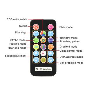 12W DMX512 DJ scène lumière <span class=keywords><strong>musique</strong></span> activée coloré RGB 127 LED Disco Bar lampes avec télécommande pour fête de vacances noël maison - Product Image 4