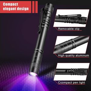 395nm <span class=keywords><strong>UV</strong></span> Penlight Mini <span class=keywords><strong>AC</strong></span> <span class=keywords><strong>Leak</strong></span> Detecção Lanterna Portátil Dinheiro Ultravioleta Moeda <span class=keywords><strong>Detector</strong></span> Segurança Bolso Tocha Com clipe - Product Image 3