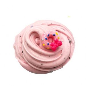 Slime Suave y Esponjoso con Espuma de Crema de Mantequilla, Bolas de Postre, Color Pastel, DIY, Rebanadas de Donut y Chispas - Product Image 3