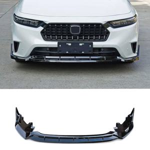 Welta Fashion Upgrade - Lame de pare-chocs avant, diffuseur et spoiler aspect carbone, accessoires auto pour Inspire 2023, noir poli - Product Image 1