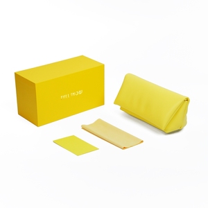 Étui à lunettes en cuir PU de luxe pour hommes avec chiffon de nettoyage Boîtes en papier d'emballage de lunettes avec logo personnalisé - Product Image 1