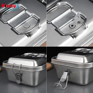 Stainless Steel Lunch Box With Leakproof Eco Friendly Custom Logo Bento Lunch Box Food Container