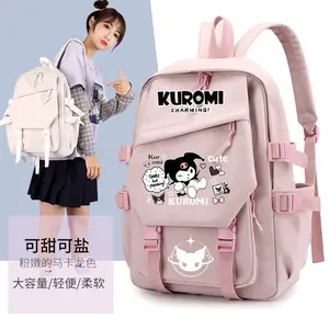 Sanrioed My Melody Kuromi Cinnamoroll nueva mochila de dibujos animados de gran capacidad para estudiantes mochila al aire libre mochila para niños