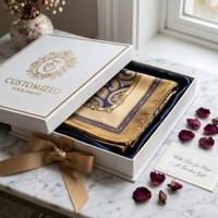 Écharpe de luxe 100 % soie de mûrier OEM/ODM, impression numérique personnalisée, foulard carré en twill, foulard de tête en satin, bandana, vente en gros d'usine