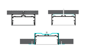 Rộng nhôm Led hồ sơ lõm LED Nhôm kênh cho Trần LED chiếu sáng - Product Image 6