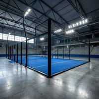 Servicio Profesional de Instalación Completa de Pistas de Pádel con Vidrio Templado y Estructura de Acero para Deportes al Aire Libre