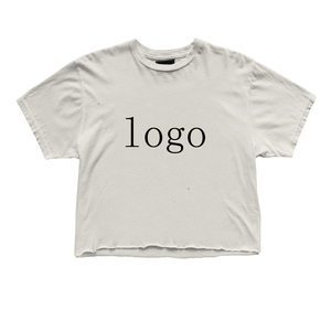 <span class=keywords><strong>T</strong></span>-<span class=keywords><strong>shirt</strong></span> con <span class=keywords><strong>taglio</strong></span> e cucitura Unisex bianco personalizzato Unisex 250 magliette squadrate con orlo grezzo Gsm - Product Image 1