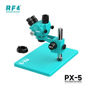 กล้องจุลทรรศน์สเตอริโอแบบสามตา RF4 PX-5 กำลังขยาย 7X-50X สำหรับซ่อมแผงวงจรโทรศัพท์มือ<span class=keywords><strong>ถือ</strong></span> ตรวจสอบการบัดกรี พร้อมพอร์ตเชื่อมต่อกล้อง - Product Image 3