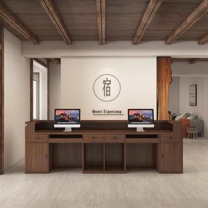 Nouveau restaurant rétro chinois réception B & B réception avec magasin de cueillette d'oreille Table de caissier pour musée bain de pieds soins de santé - Product Image 5