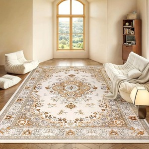 Alfombra de franela suave estilo bohemio, alfombra antideslizante de gran tamaño para sala de estar, dormitorio, sofá, mesa de café, manta para habitación infantil - Product Image 1